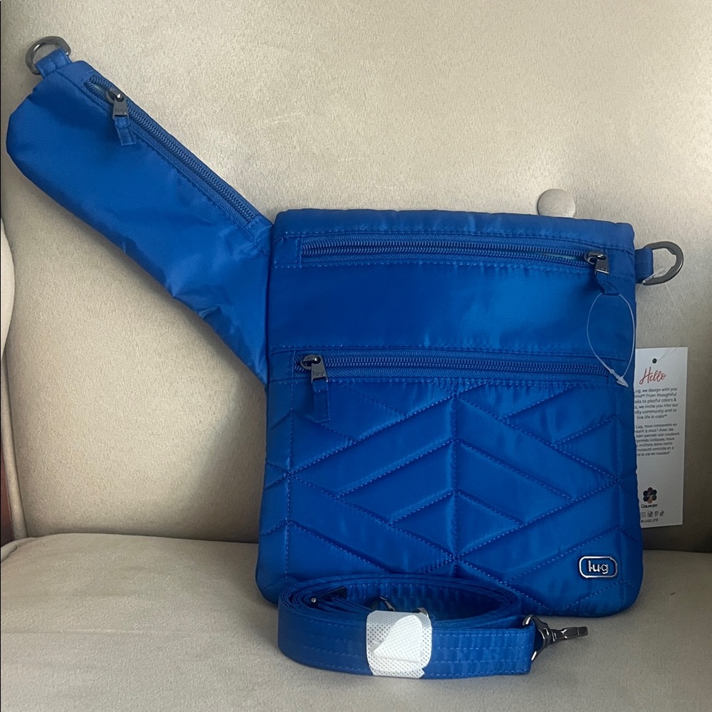 NWT Lug Legacy Collection Skipper Crossbody Bag in Azure Blue